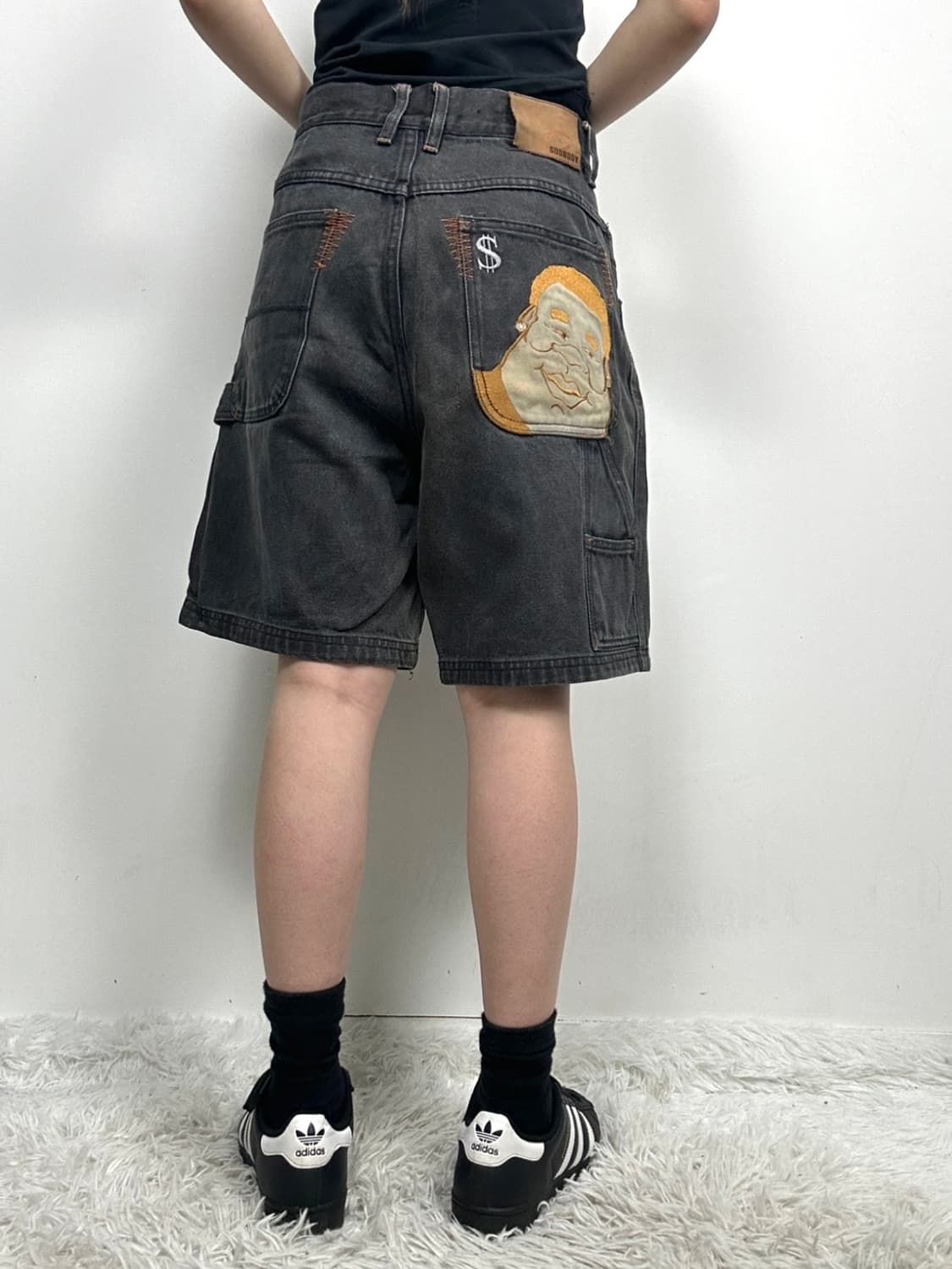 90s Godbody 올드스쿨 피어싱 맨 카펜터 반바지 상품이미지1