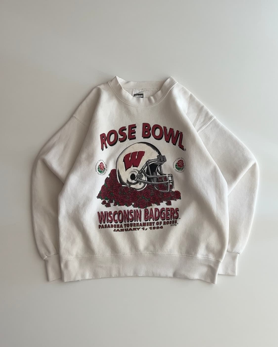 빈티지 USA TULTEX 위스콘신 배저스 스웻셔츠 L 상품이미지1