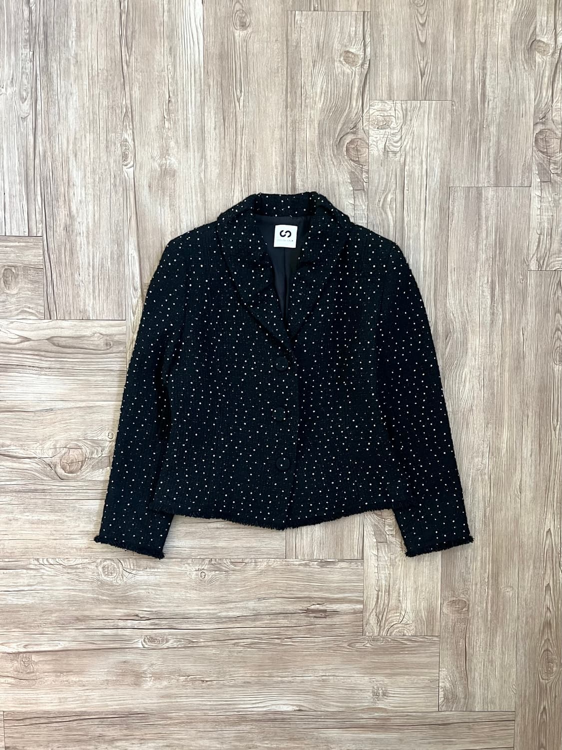 CECI OU CELA 도트 트위드 자켓 상품이미지1