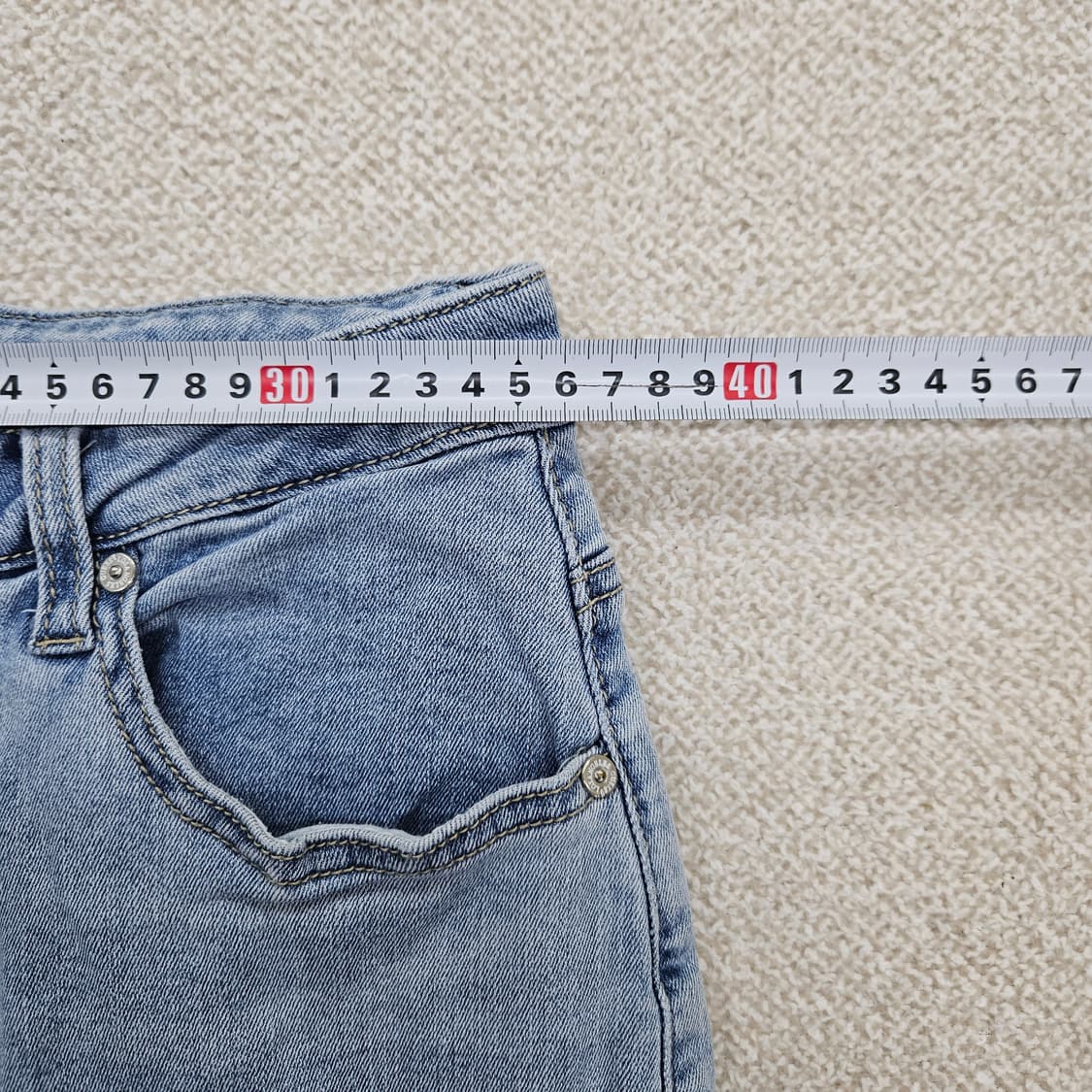 [28] 게스 하이웨스트 청 데님 팬츠 바지 1204JM1 상품이미지8