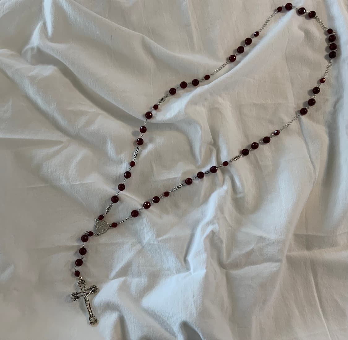 레드 고딕 로자리오 목걸이 상품이미지1