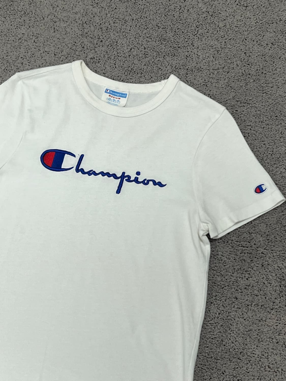 (M) 챔피온 자수로고 반팔 티 상품이미지2