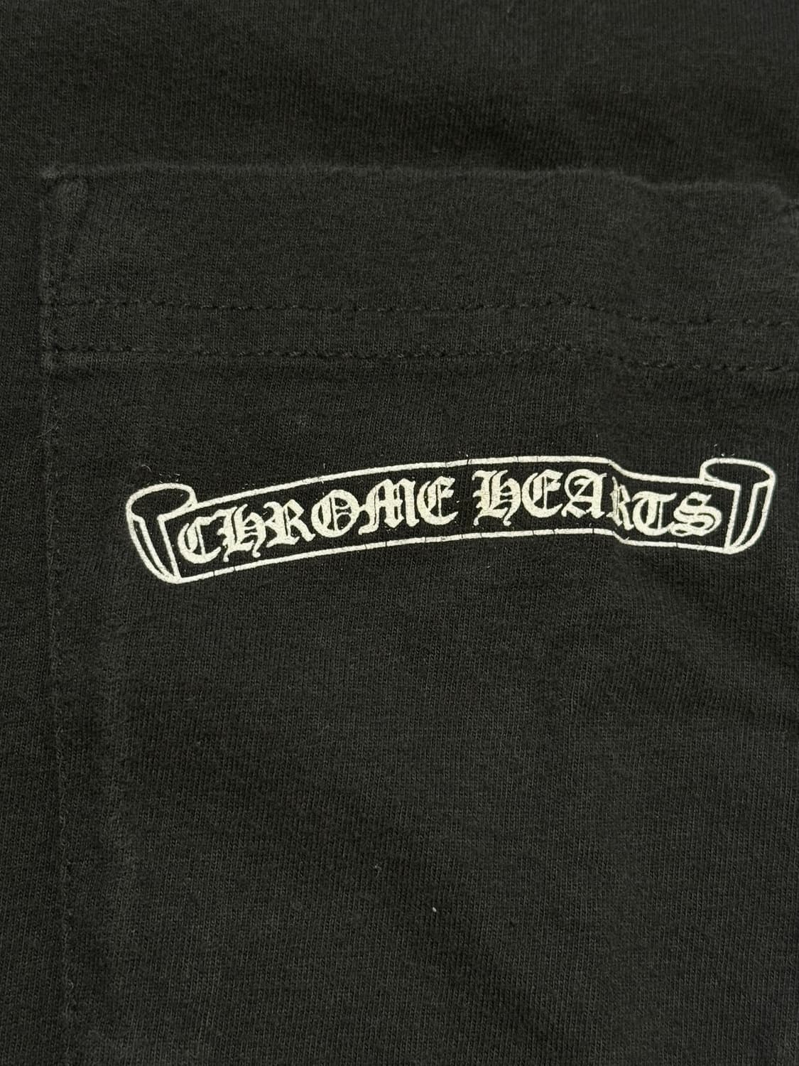 크롬하츠 스크롤 로고 티셔츠 블랙 S 상품이미지3