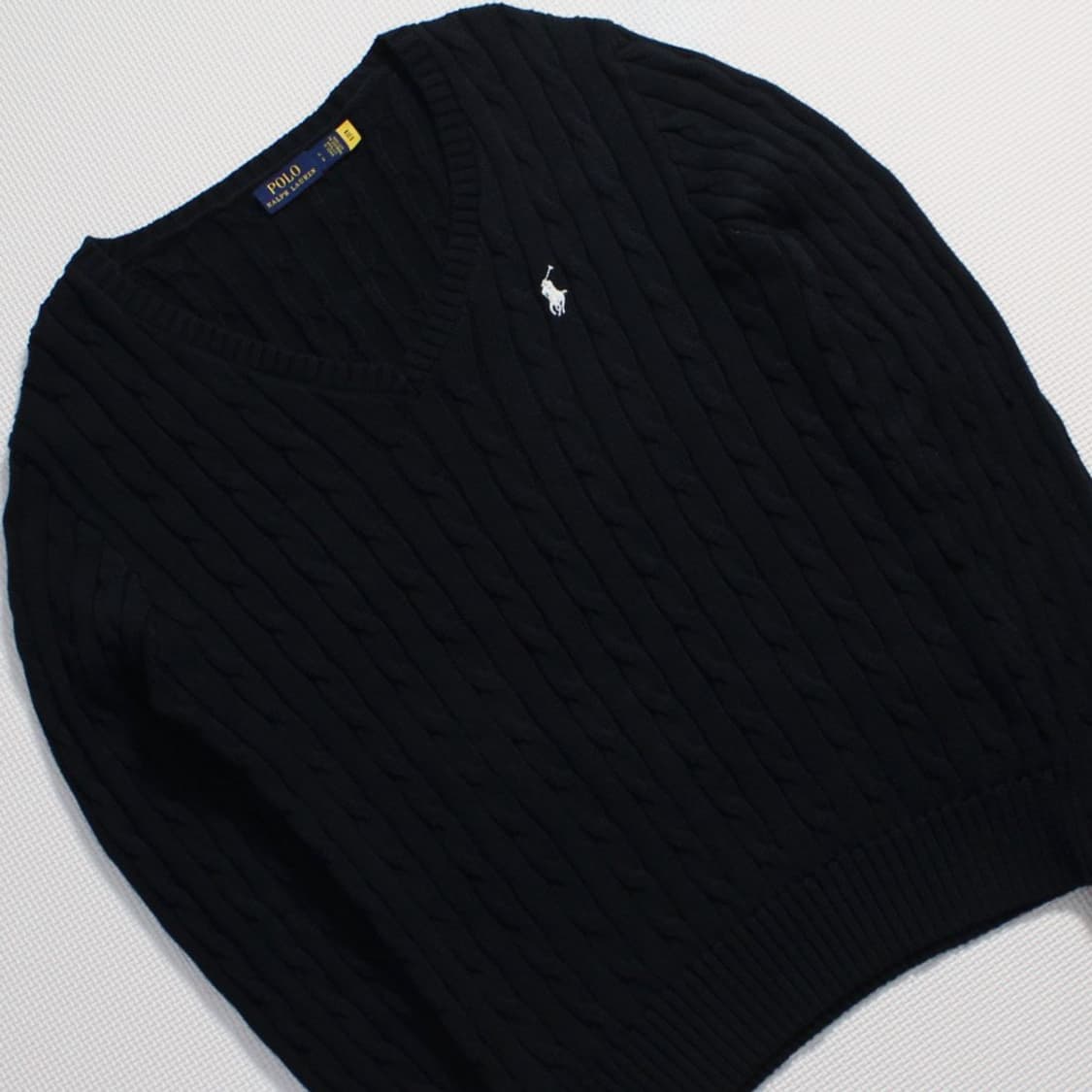 Polo 폴로 랄프로렌 신형 꽈배기 블랙 니트 (QR) 상품이미지3