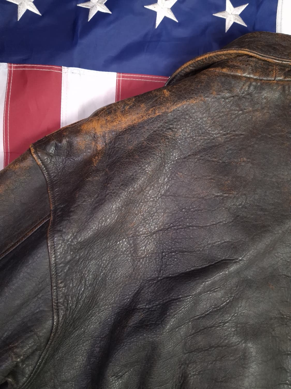 오리지날 아메코 미공군 A-2 리얼레더 항공자켓 상품이미지9