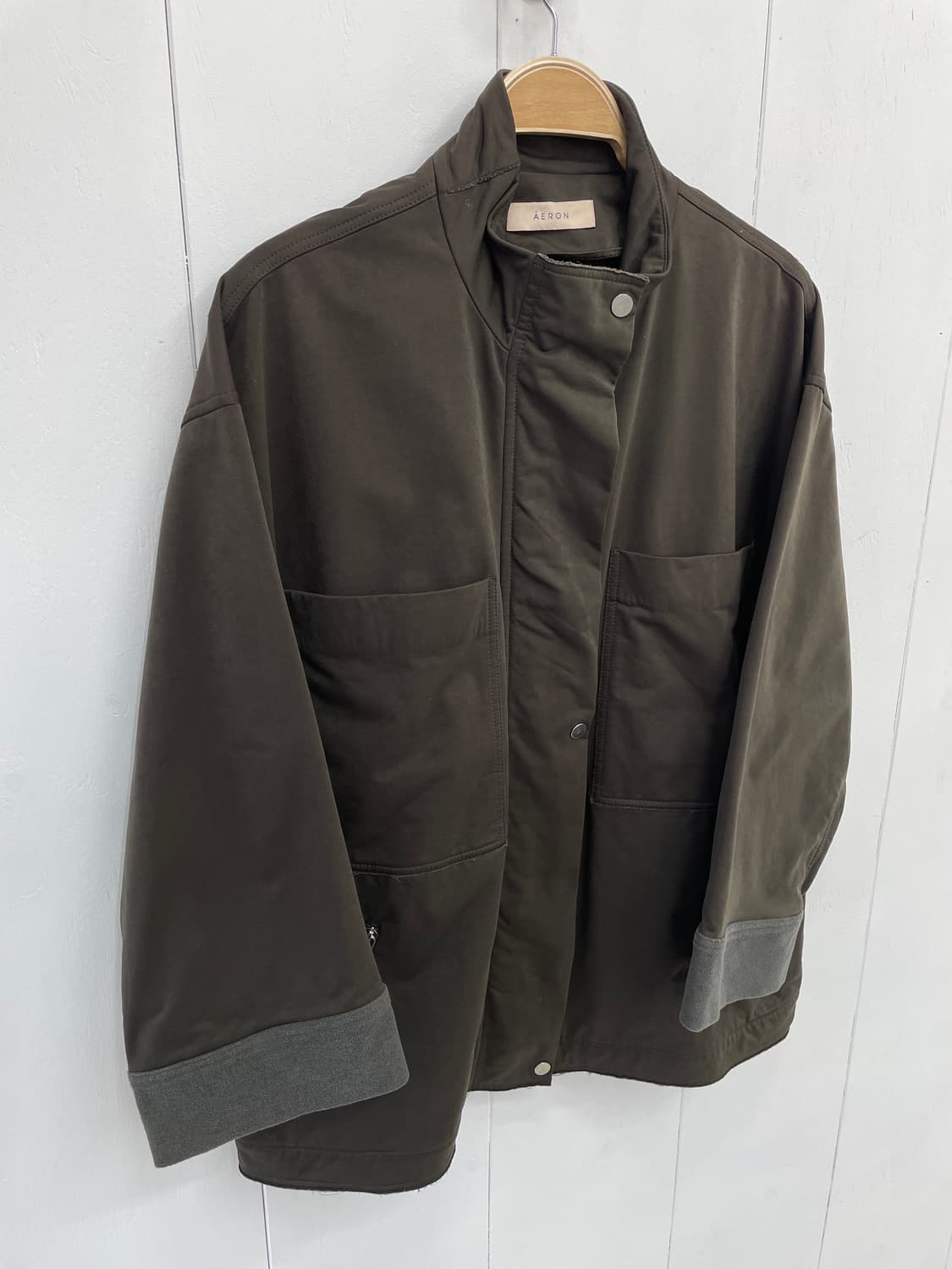 AERON 하프 집업 자켓 카키브라운 상품이미지8