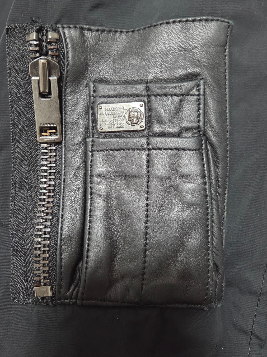 디젤 신술레이트 레더포켓 롱 항공자켓  상품이미지5