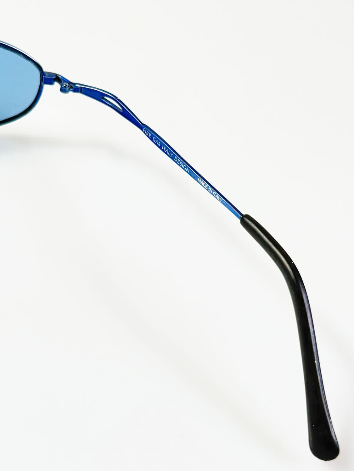 90s FIRE GAS 슬림 오벌 블루메탈 빈티지 틴트 선글라스 상품이미지6