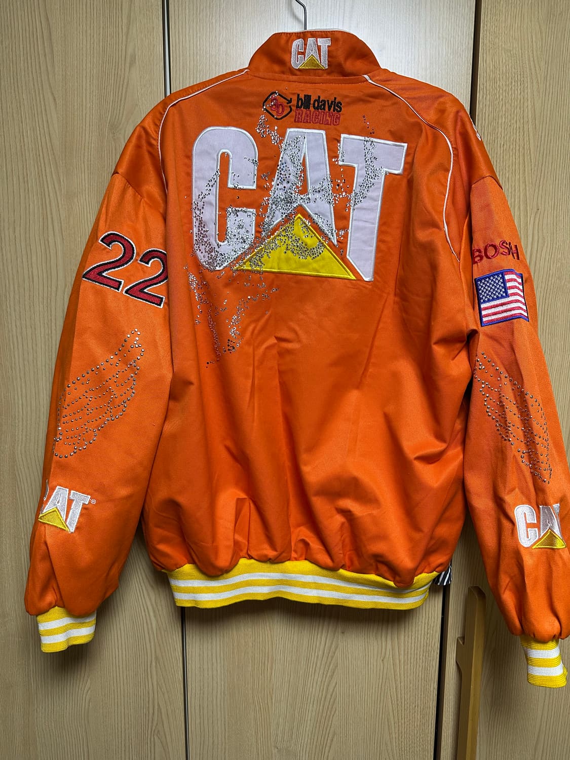 Vintage cat racing 큐빅 자켓 xl 상품이미지4