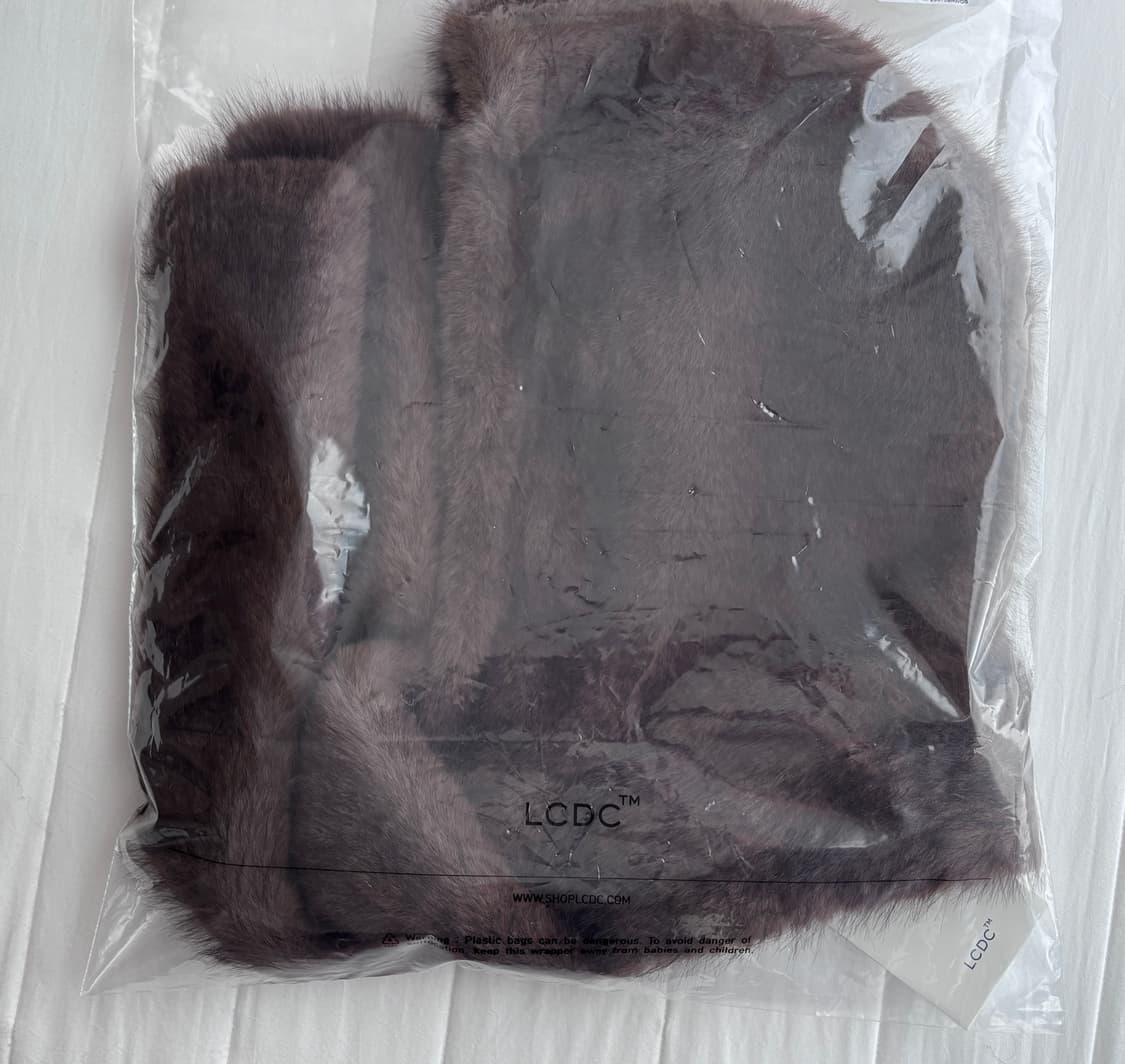 LCDC 엘씨디씨티엠 퍼후드머플러 새상품 택포 상품이미지2