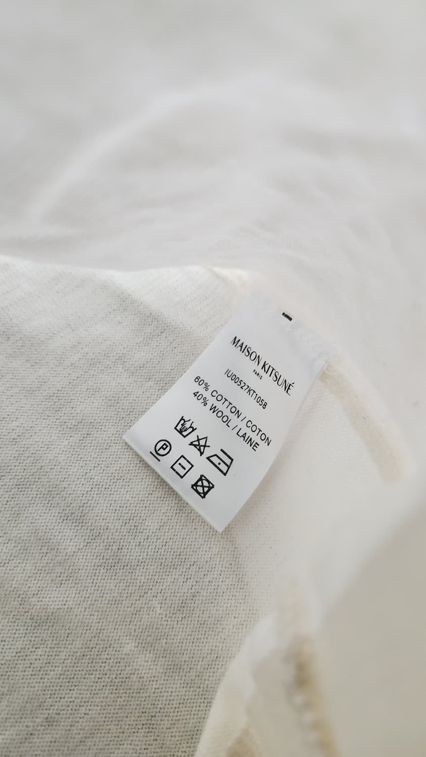 메종키츠네 폭스 빅로고 아이보리 니트 XL 상품이미지3