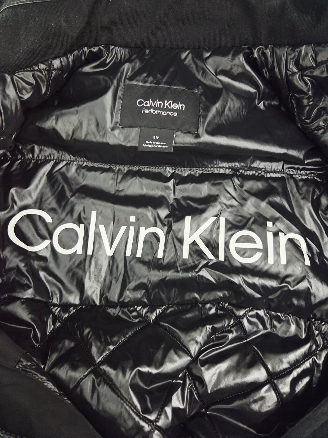 CK 캘빈클라인 블랙 후드 롱 패딩_S 상품이미지8