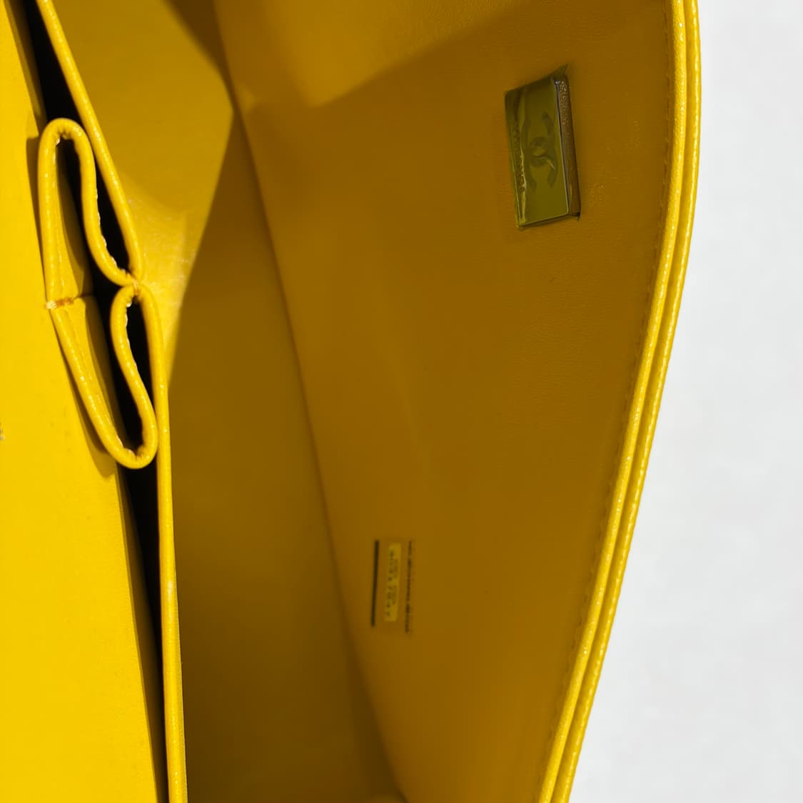 샤넬 클래식 캐비어 스몰 옐로우 상품이미지9