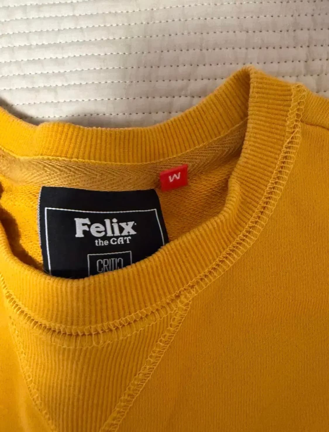 크리틱 팰릭스콜라보 맨투맨 옐로우 M 상품이미지3