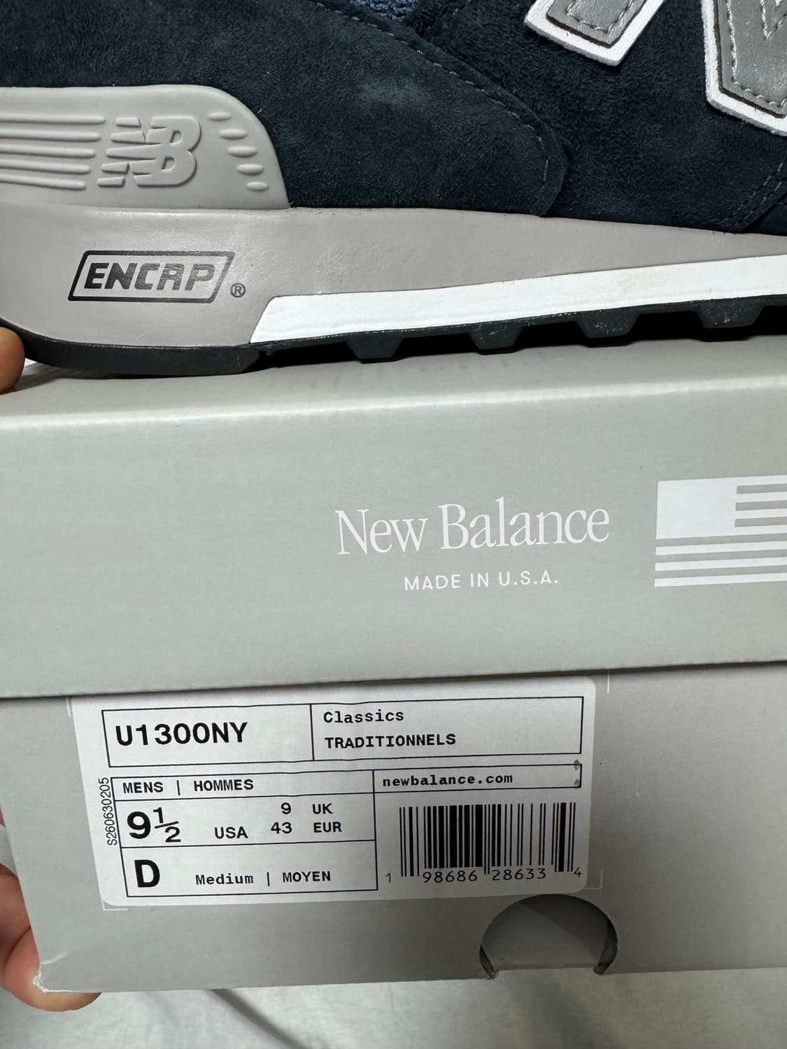 뉴발란스 1300 네이비 새제품 (275) us 9.5 상품이미지4