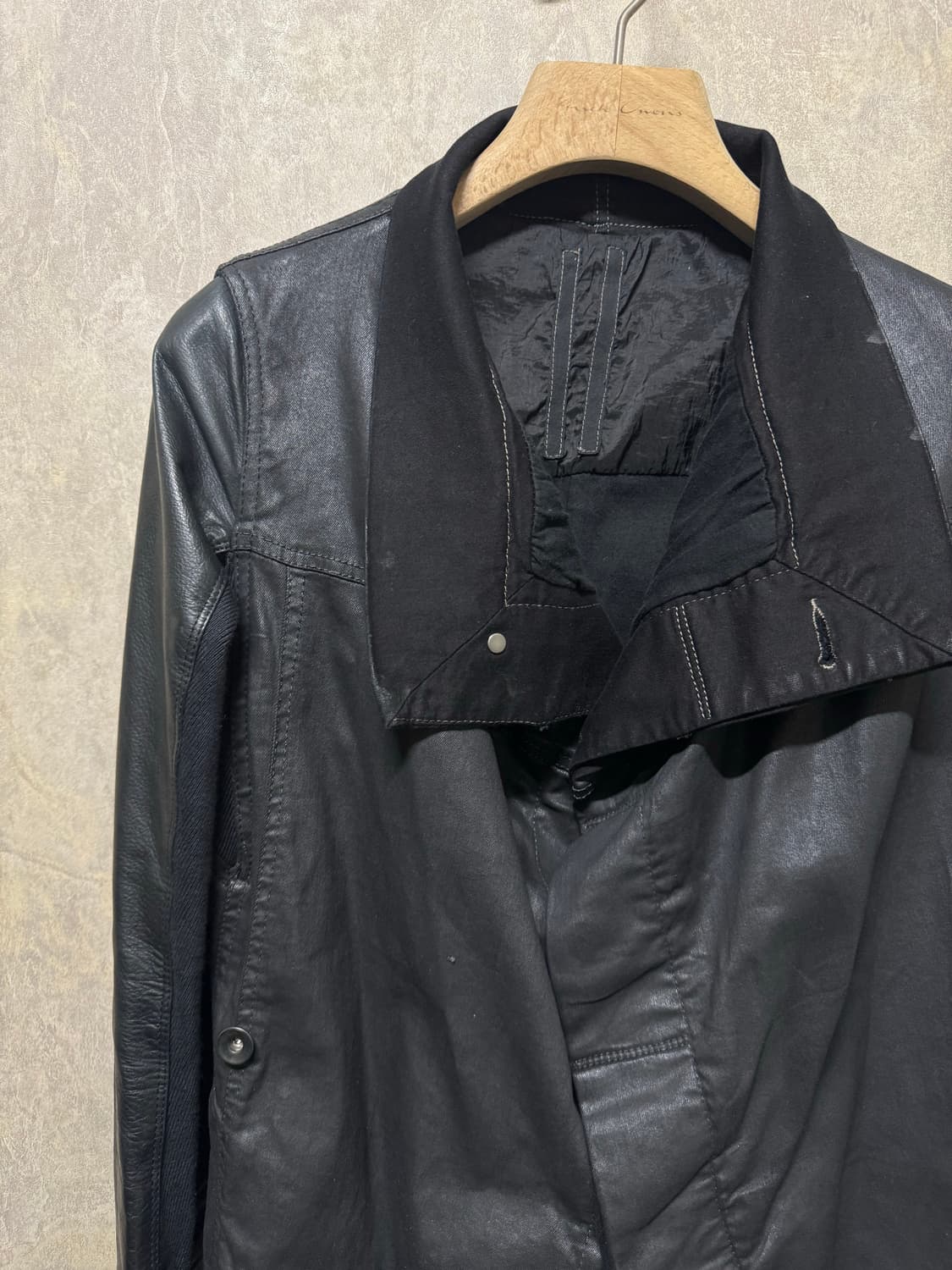 S / Rick Owens 코팅 팔가죽 자켓 상품이미지3