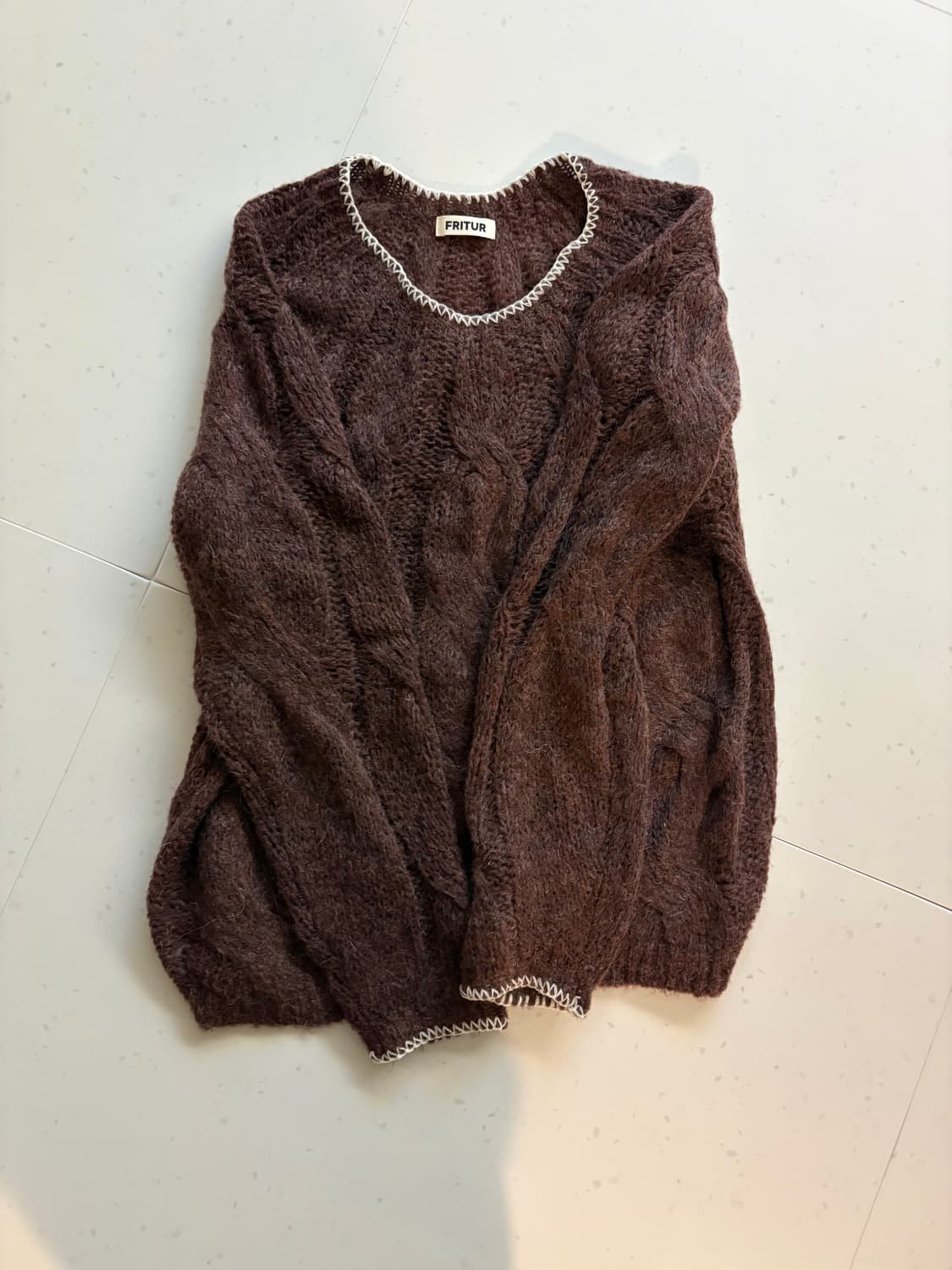 프리터 케이블 니트 상품이미지1