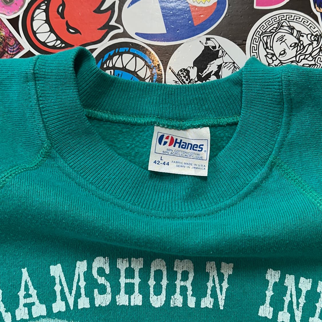 90s 헤인즈 빈티지 반팔 스웻셔츠 L 상품이미지6