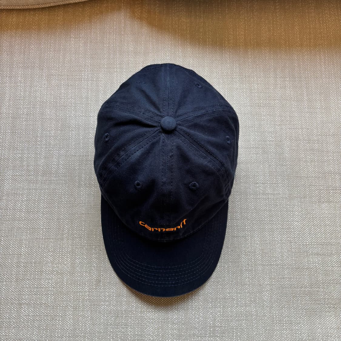 칼하트 WIP 매디슨 로고 캡 (네이비/오렌지 자수) 상품이미지4