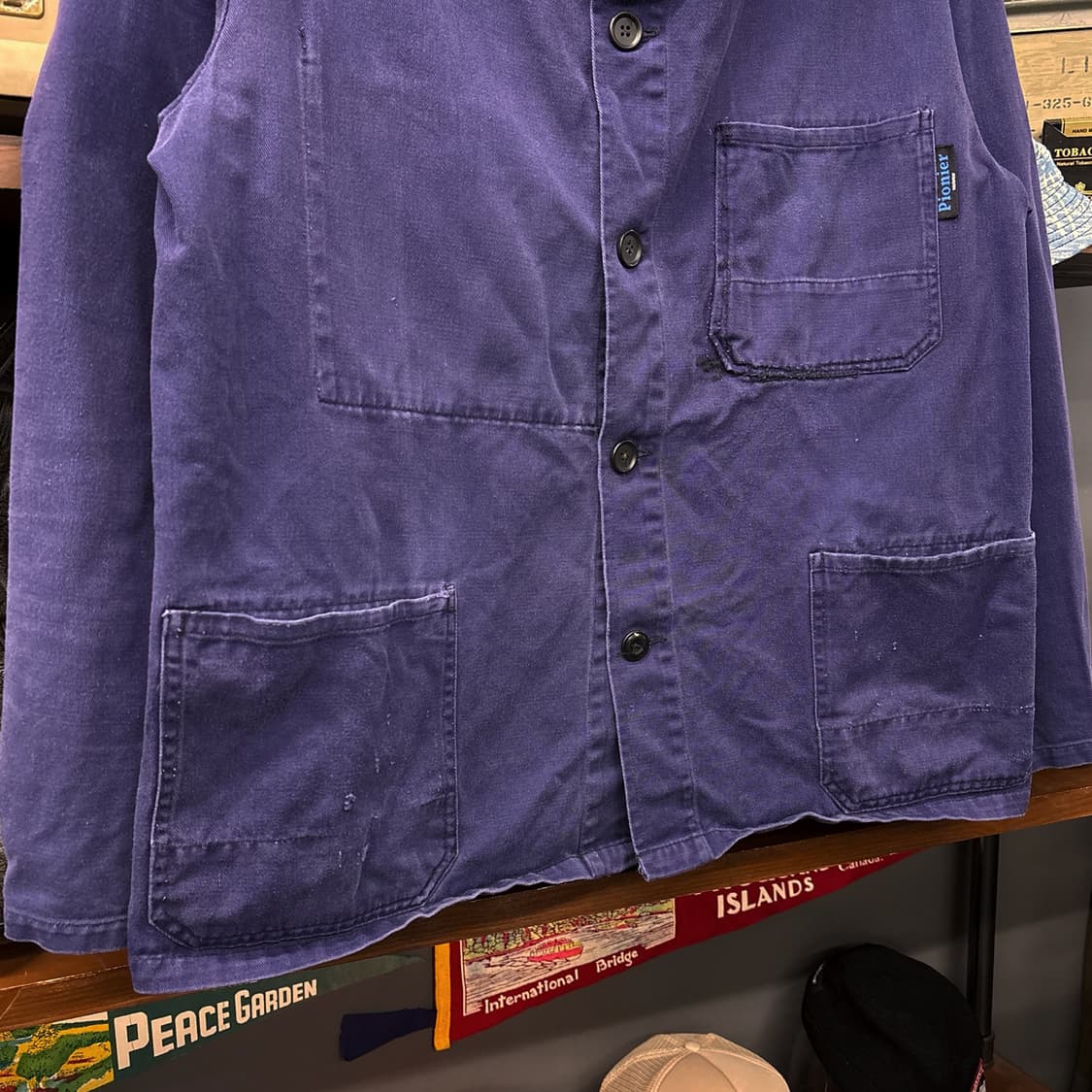 60~70s 피오니어 워크웨어 독일생산 프렌치 워크자켓 N712 상품이미지4