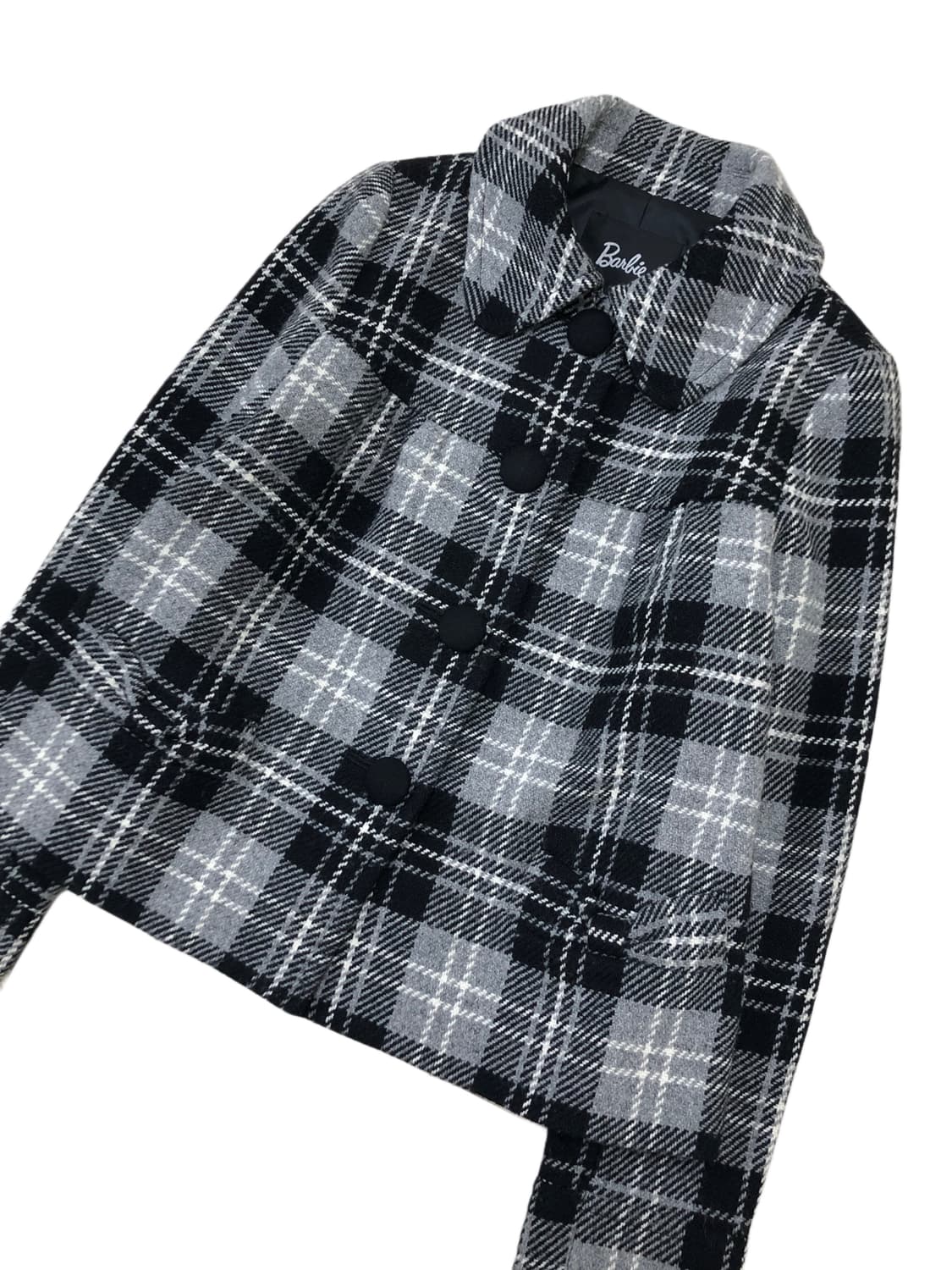 바비 숏 체크 코트 상품이미지9
