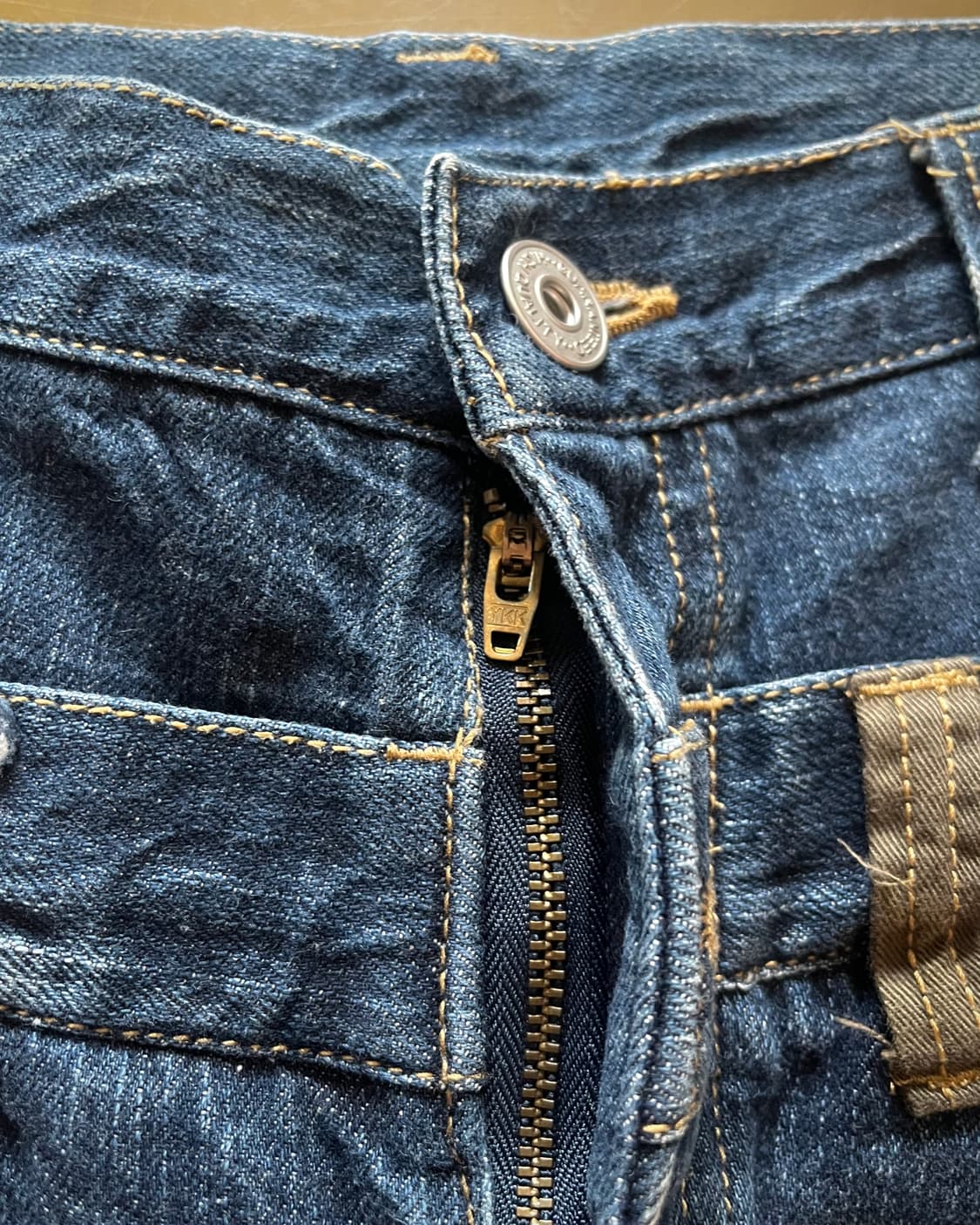 90-00s Japanese Double Waist Denim Pants 상품이미지5