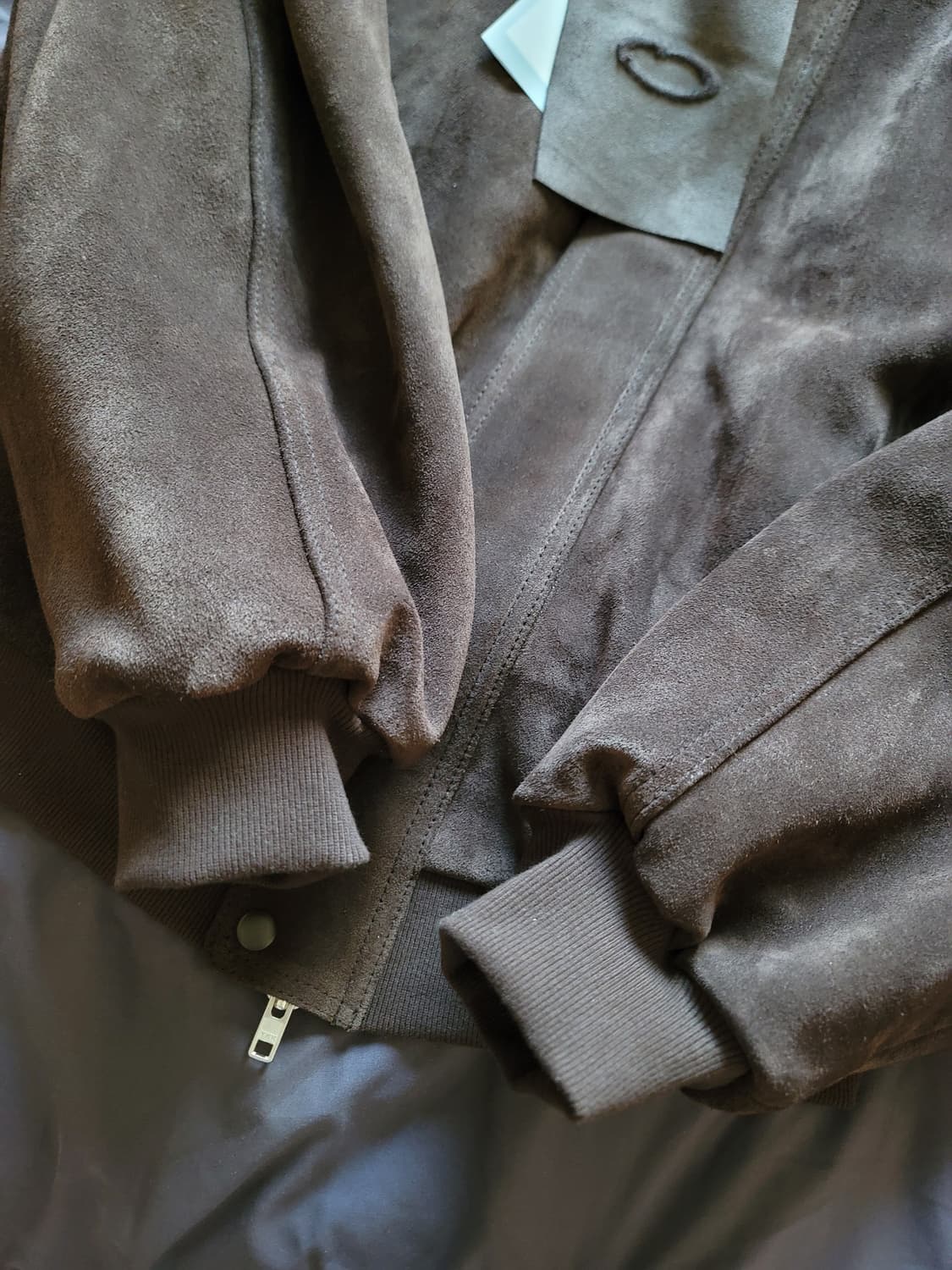 [0]GLESS 글레스 스웨이드 봄버 딥브라운 상품이미지8