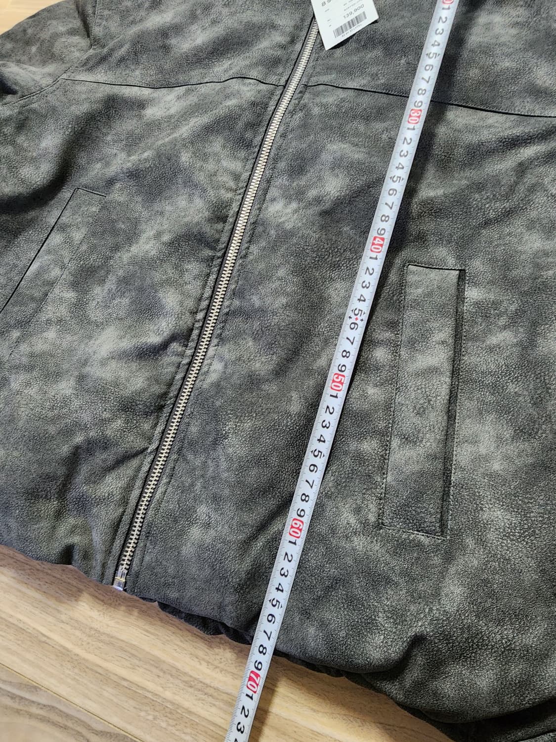 에잇세컨즈가죽패딩점퍼L그레이 상품이미지7