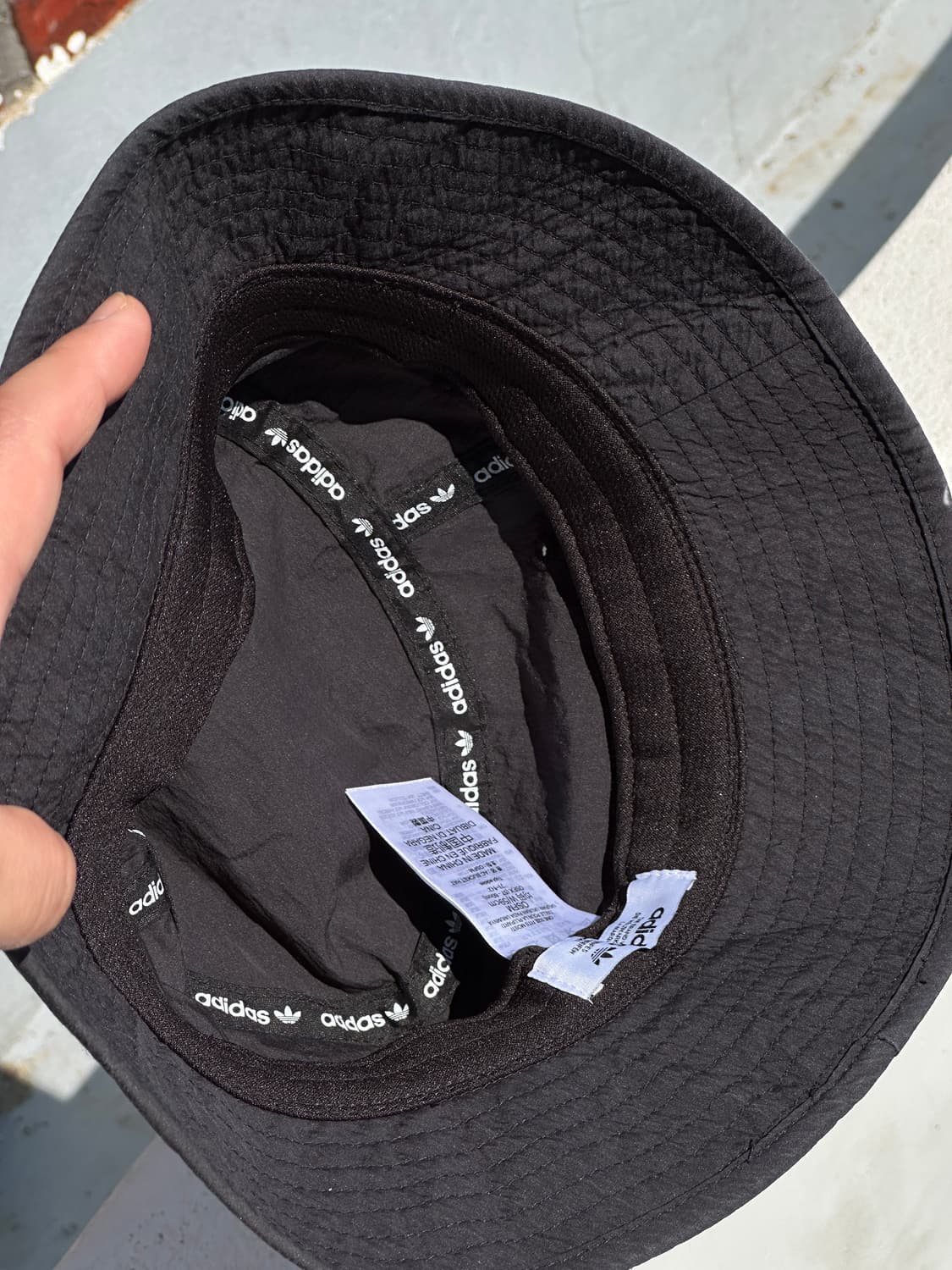 [M] 아디다스 오리지널 블랙 버킷햇 트레포일 벙거지 모자 상품이미지4