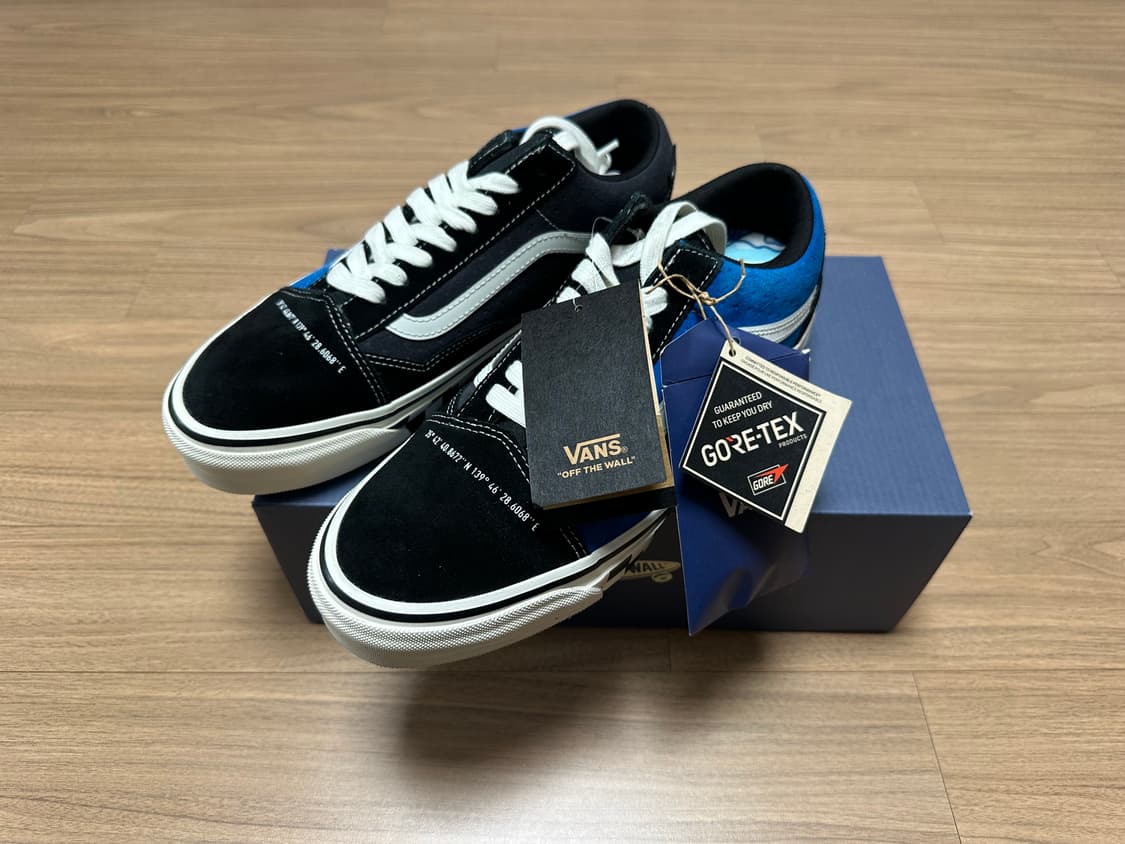 280 반스 미타 스니커즈 프리미엄 올드스쿨 고어텍스 블랙 블루 상품이미지3