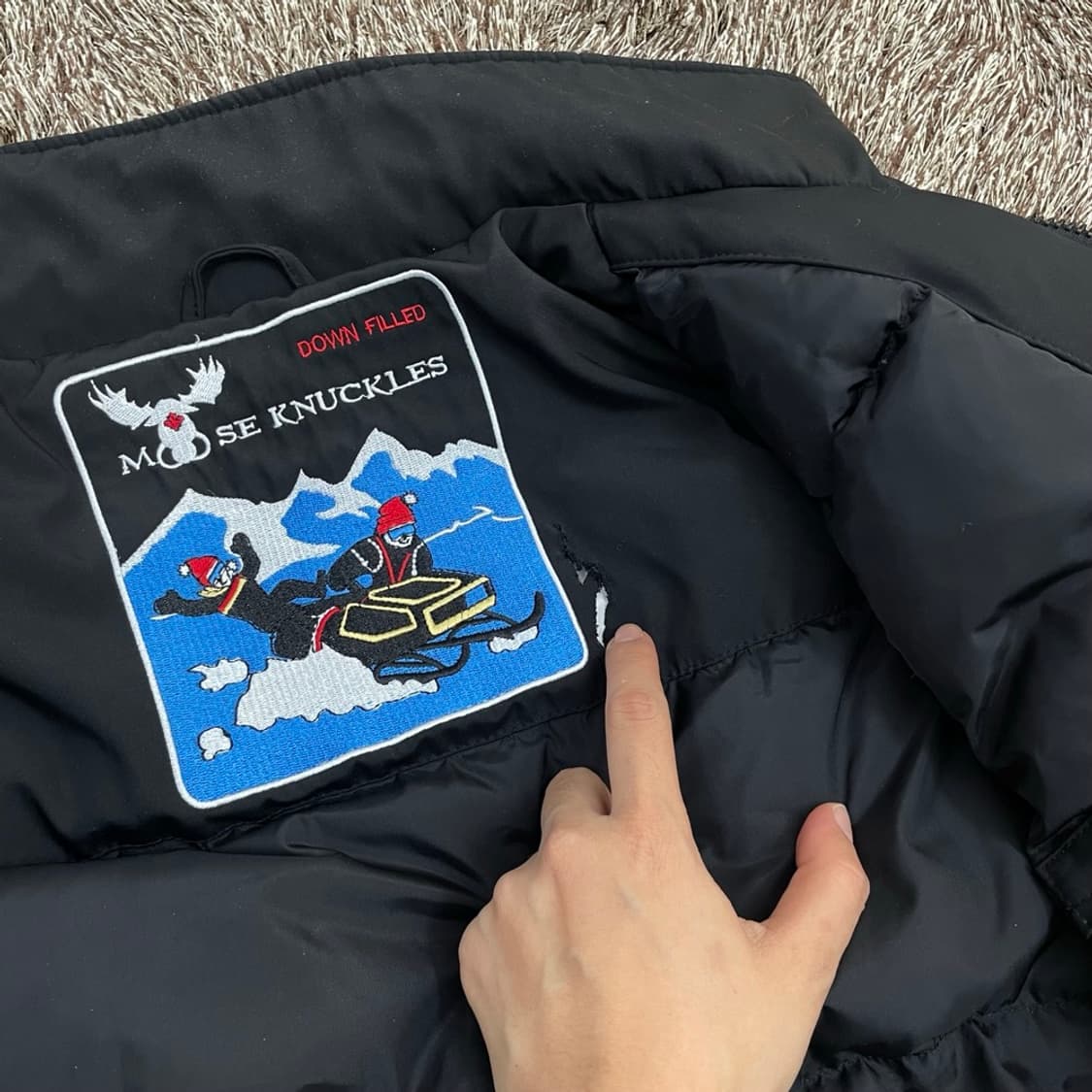 무스너클 Moose Knuckles 스틸링 다운 파카 패딩 S 상품이미지7