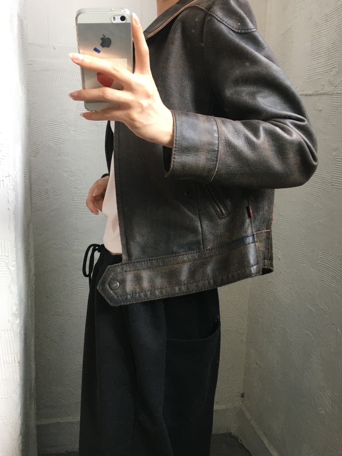 Levis 리바이스 브라운 소가죽 자켓 상품이미지1