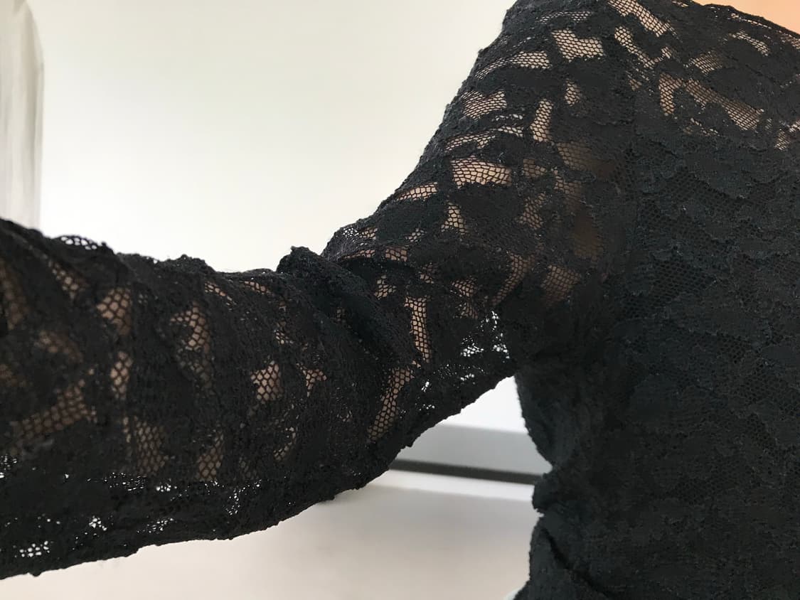vintage black lace top 상품이미지5