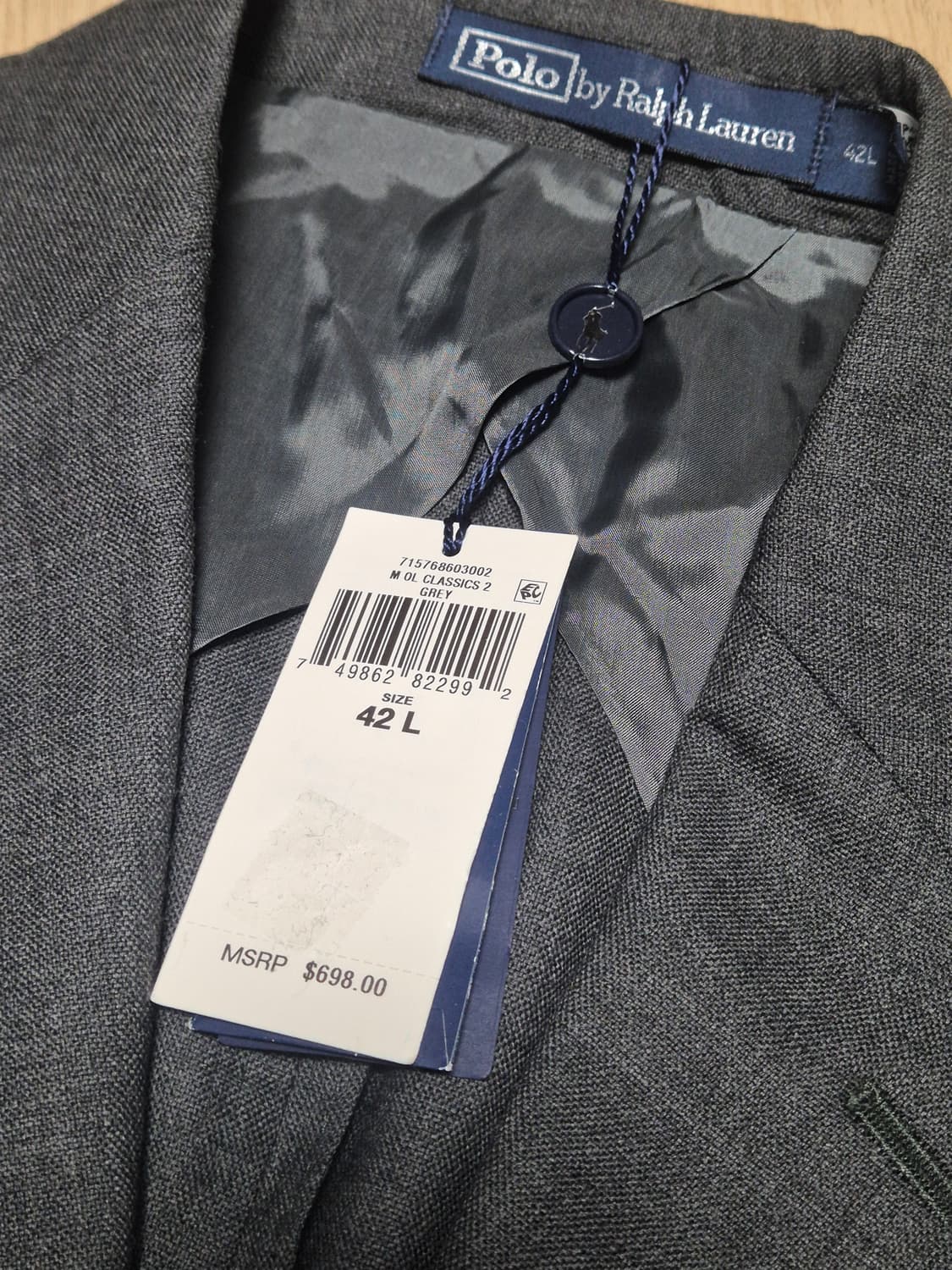 폴로 랄프로렌 트레블러 그레이 울 자켓 상품이미지4