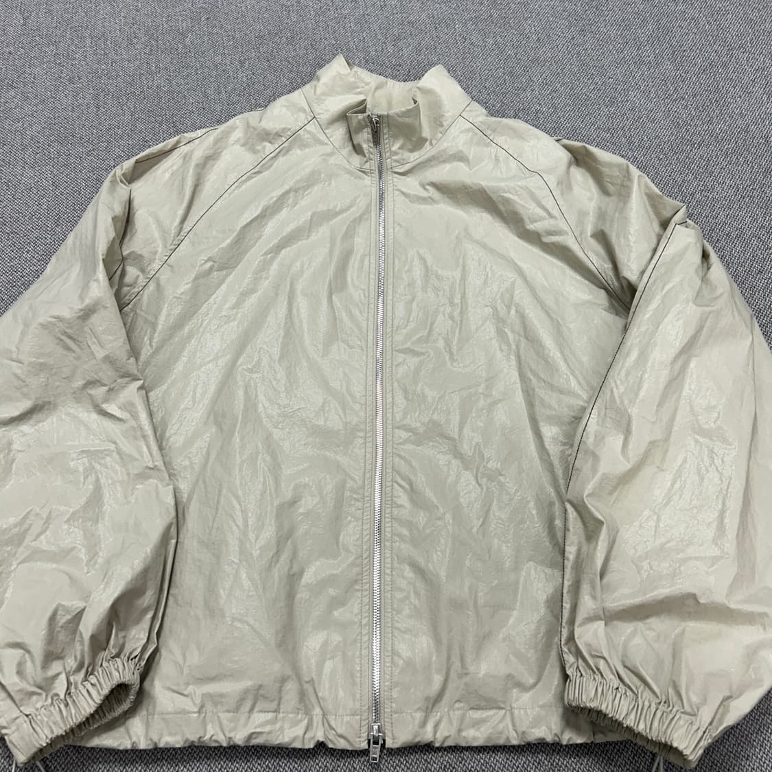 마뗑킴 아이보리 베이지 코팅 자켓(F) 상품이미지3