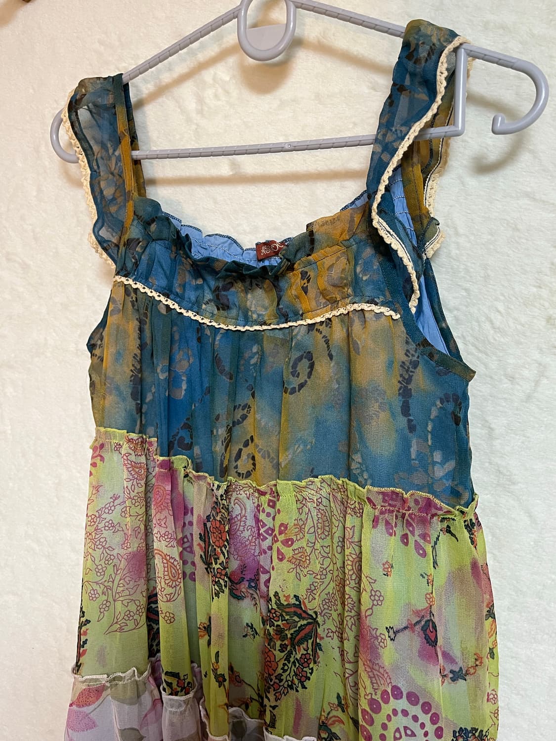 빈티지 패치 쉬폰 원피스 상품이미지2