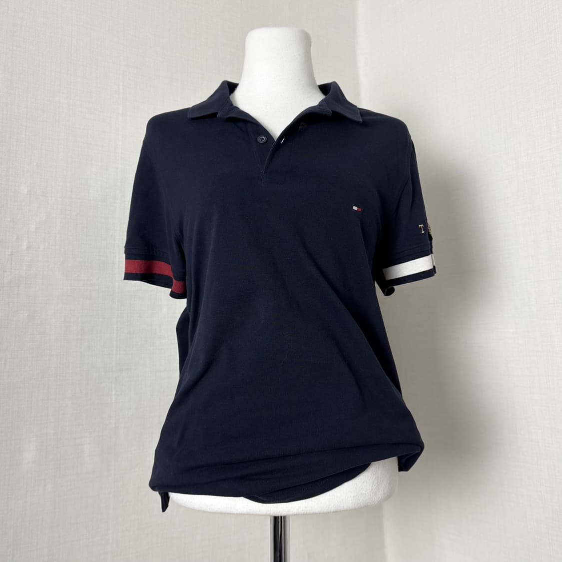 타미 네이비 카라 반팔 상품이미지1