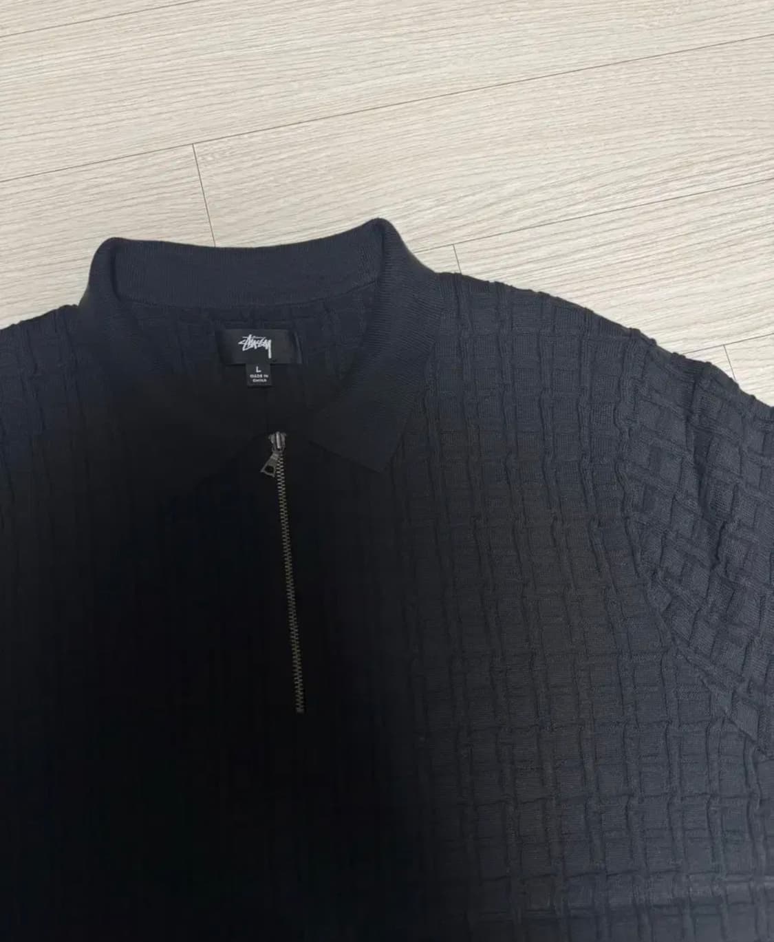 스투시 반팔집업니트 상품이미지1