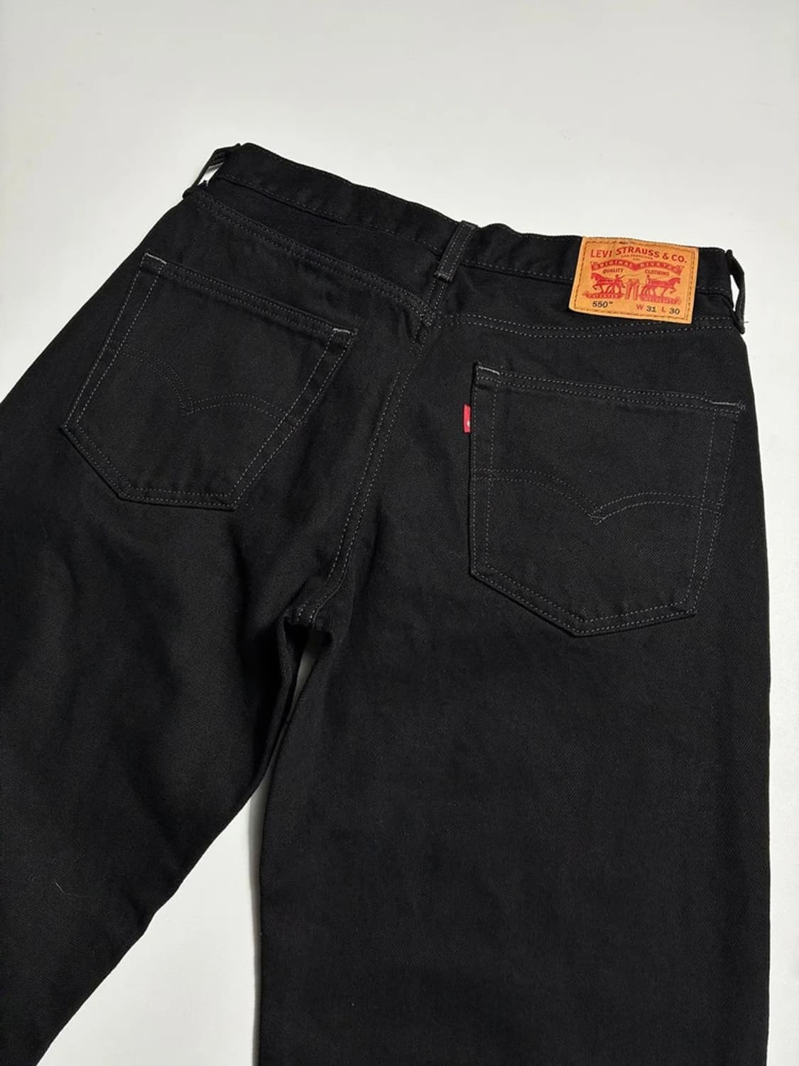 리바이스 00's 550 릴렉스 블랙 데님 팬츠 R1719 상품이미지5