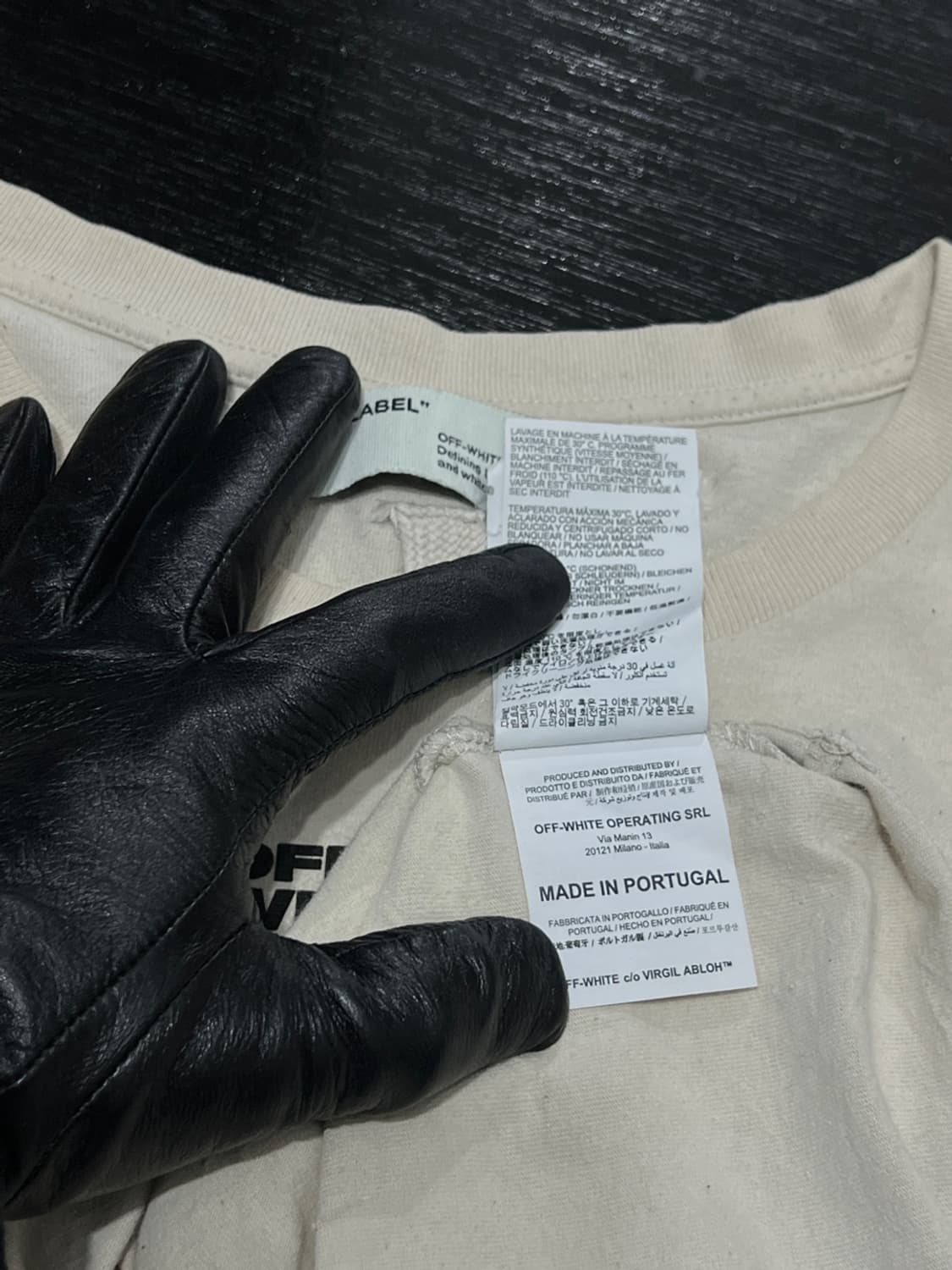 오프화이트 FW 19 Diag Bats Double Sleeve Tee 상품이미지10