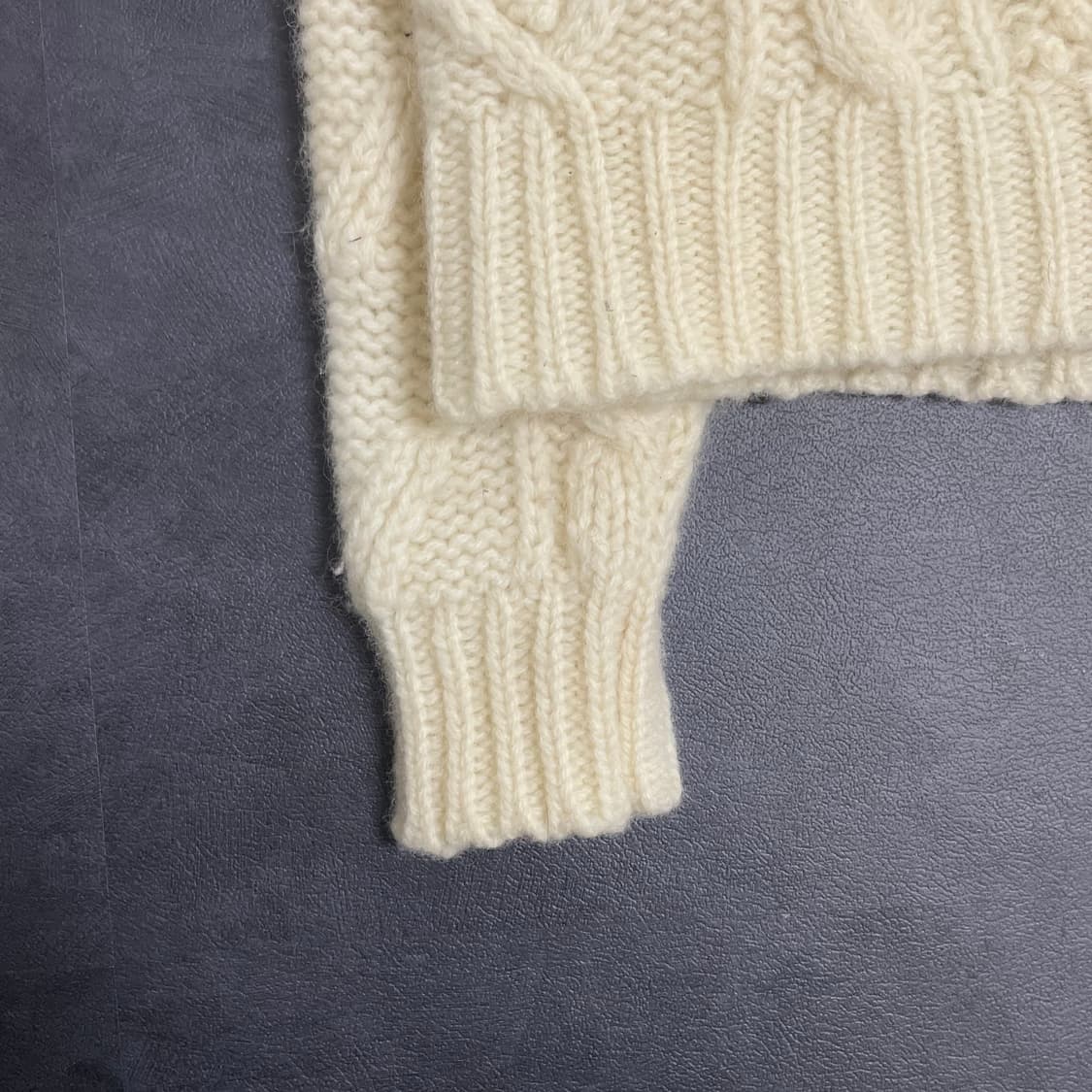 울 100 꽈배기 니트 (남녀공용 상품이미지4