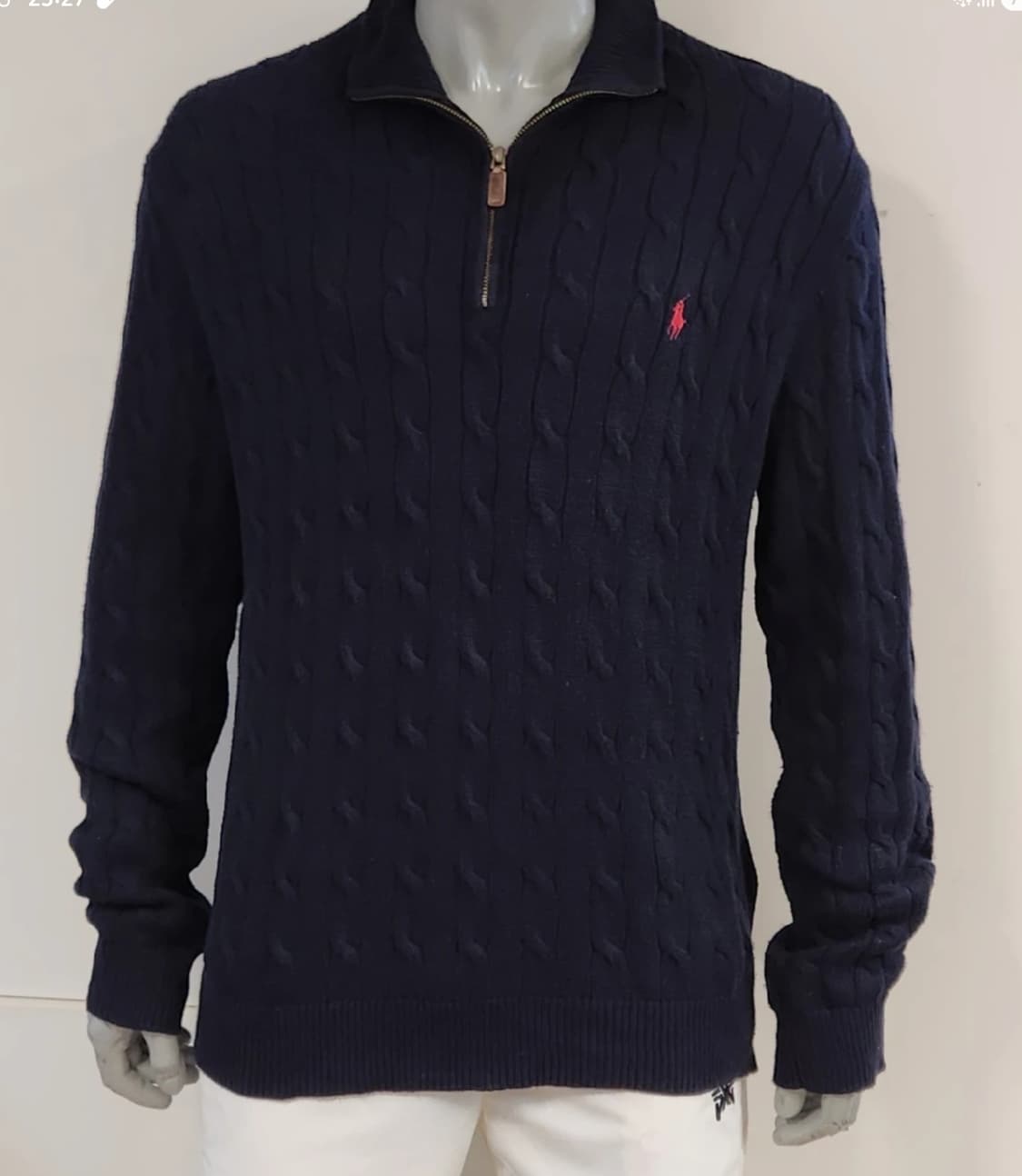 폴로 랄프로렌  신형 꽈배기 니트 집업 L (105추천해요) 상품이미지1