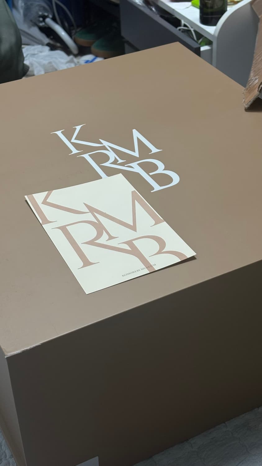 코모레비뮤지엄 카우레더 볼링백 라지 브라운 상품이미지3