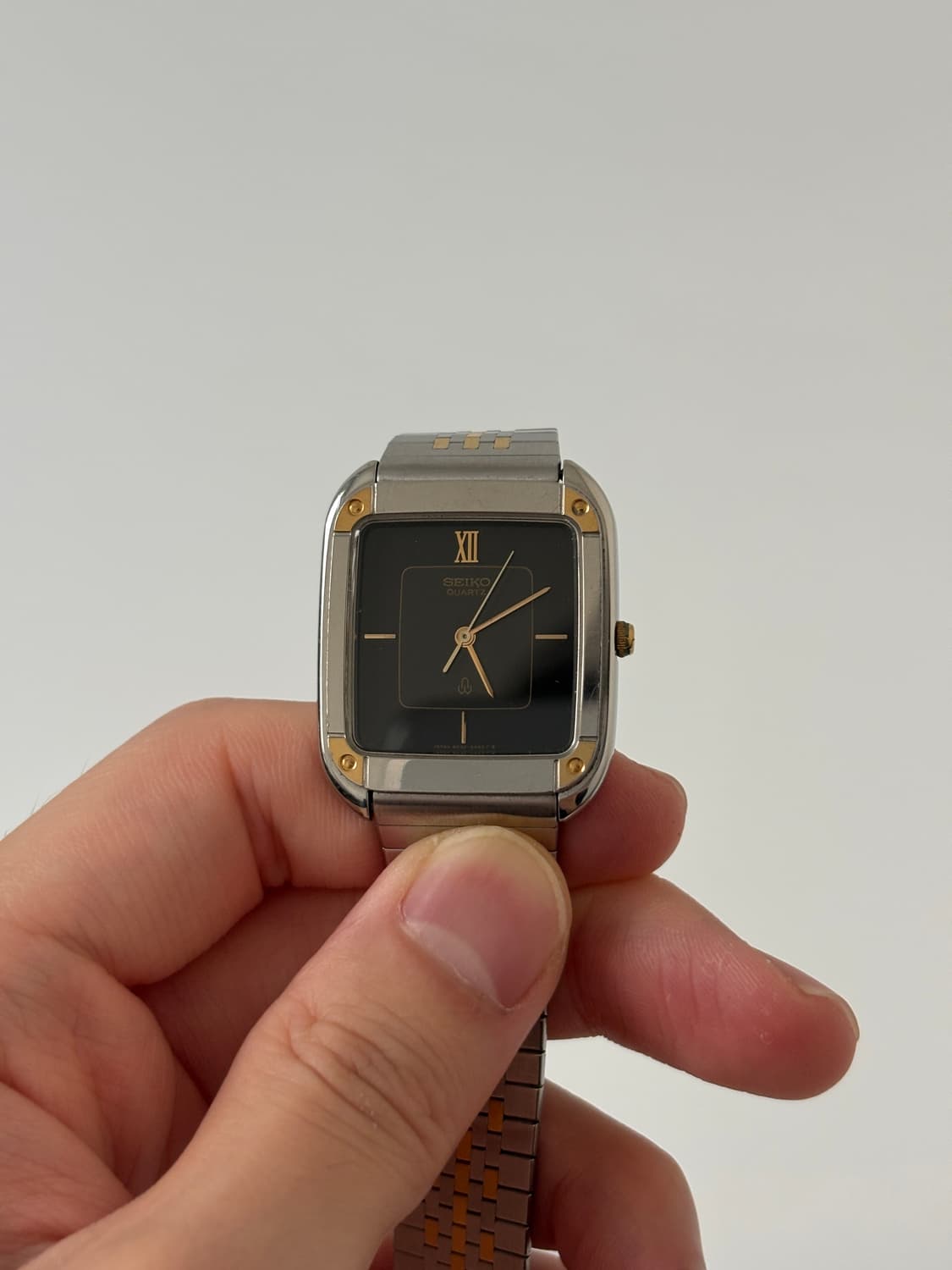 1980s Black Dial Combi Square Quartz 상품이미지3