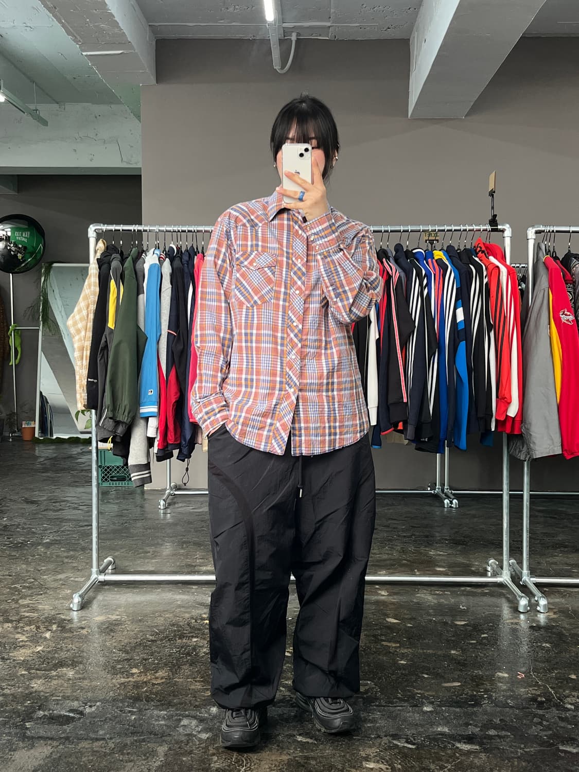 랭글러 웨스턴 체크 셔츠 상품이미지4