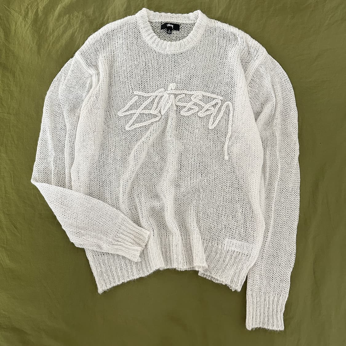 스투시 루즈 니트 로고 스웨터 본 상품이미지2