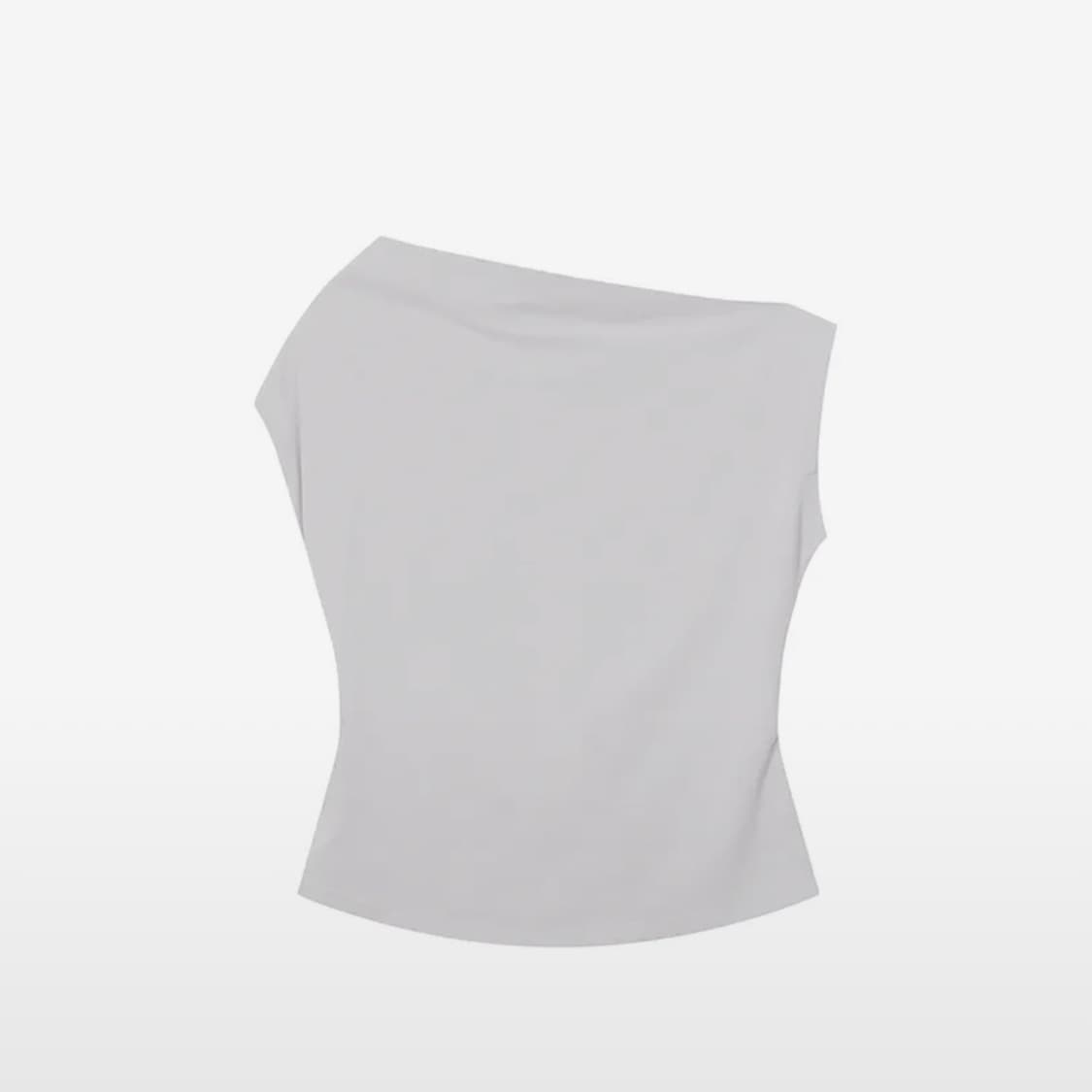 Slanted sleeveless top GREY 1사이즈 상품이미지3