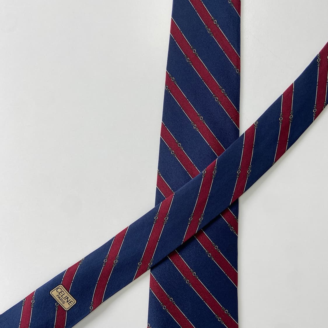 셀린느(celine) 명품 정품 심플로고 넥타이 8.3cm 상품이미지4