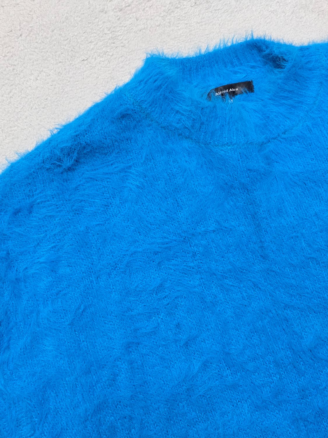 Alfred Alex 알프레드 알렉스 블루 퍼 니트 스웨터 상품이미지5