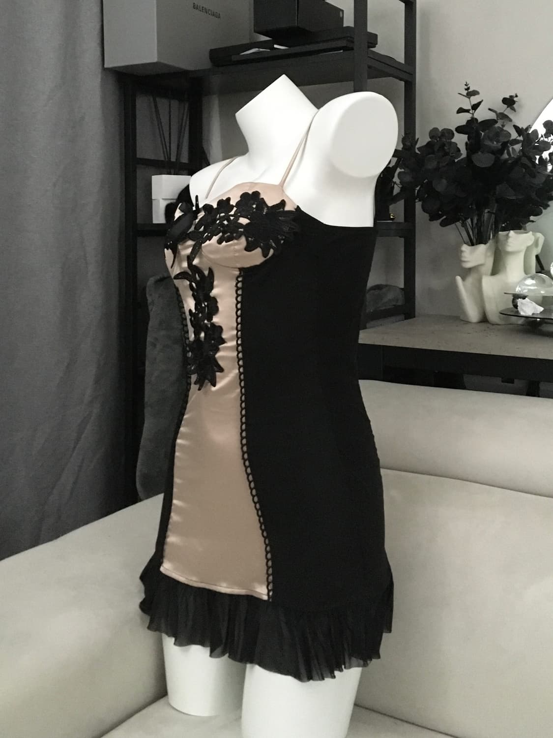 ༒ Skin Flower Slip Dress 상품이미지4